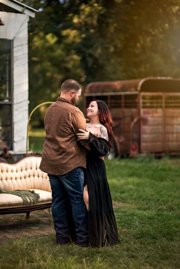 Couples photoshoot at the Little Ranch Farm