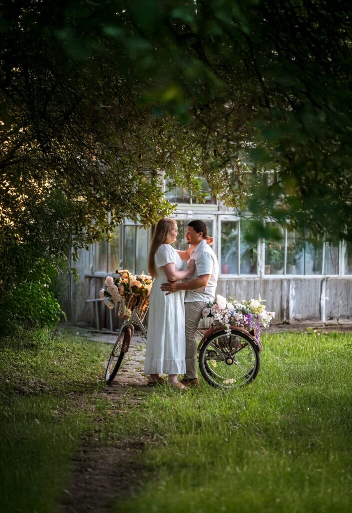 Engagement photoshoot at the Little Ranch Farm