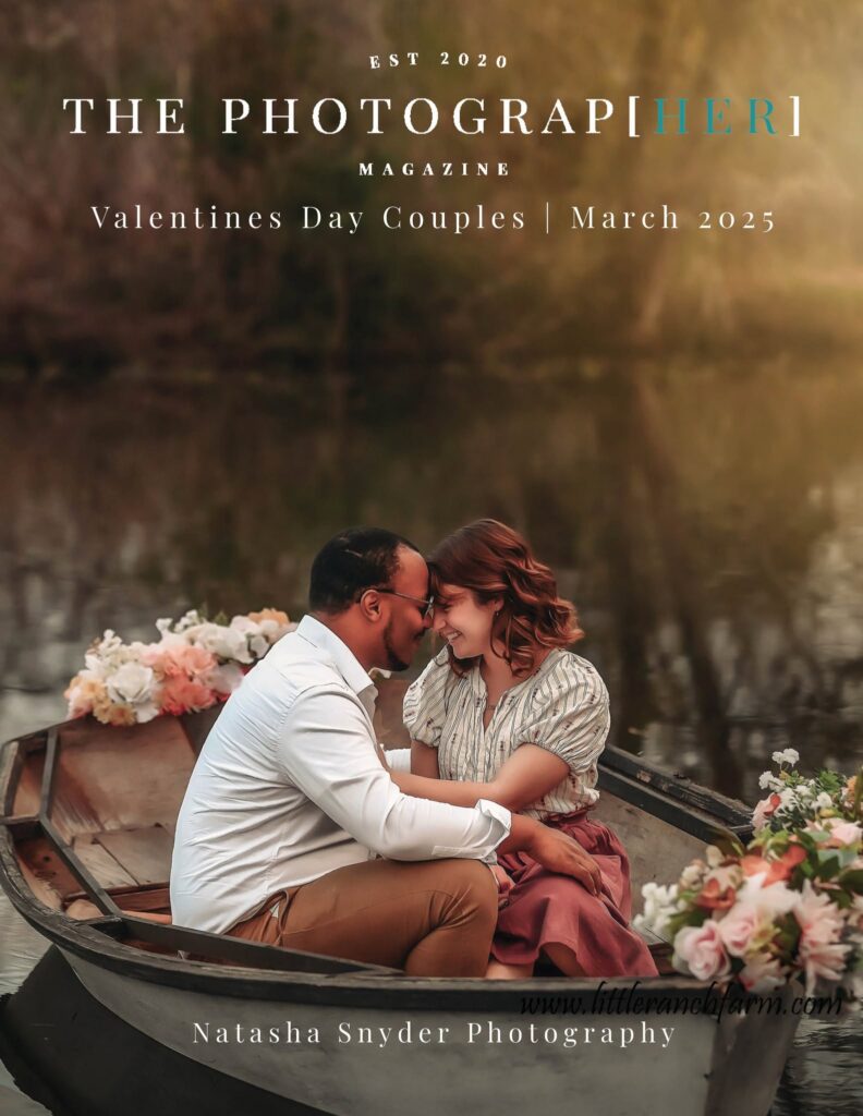 Magazine Cover for the Photograph Her with engagement photoshoot at the little ranch Farm